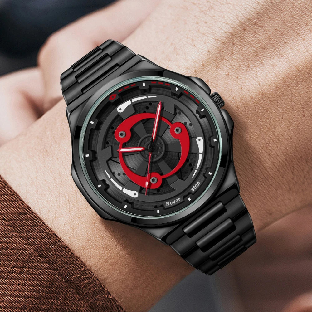 ساعه رجاليه بعجله دواره ثلاثيه الابعاد