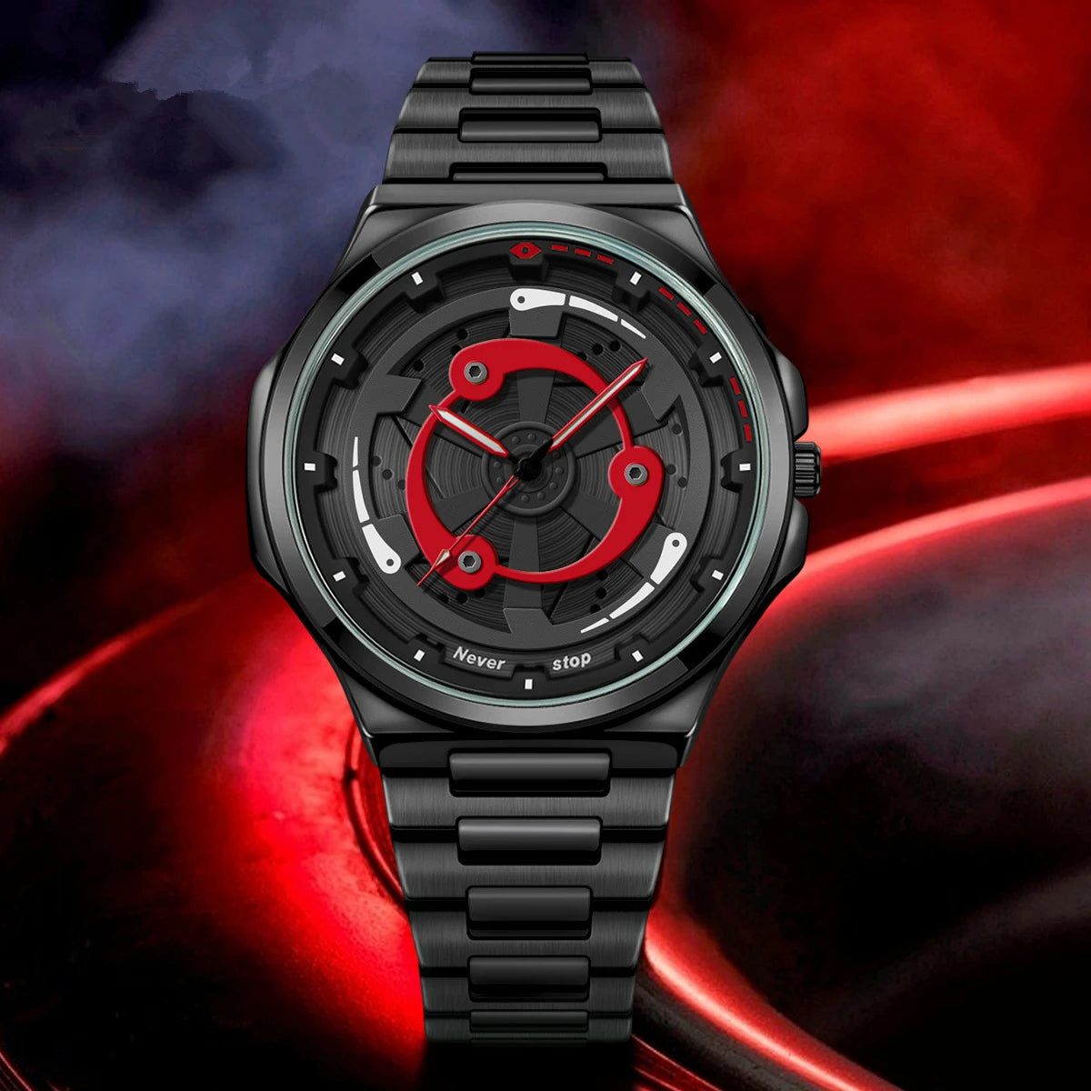 ساعه رجاليه بعجله دواره ثلاثيه الابعاد