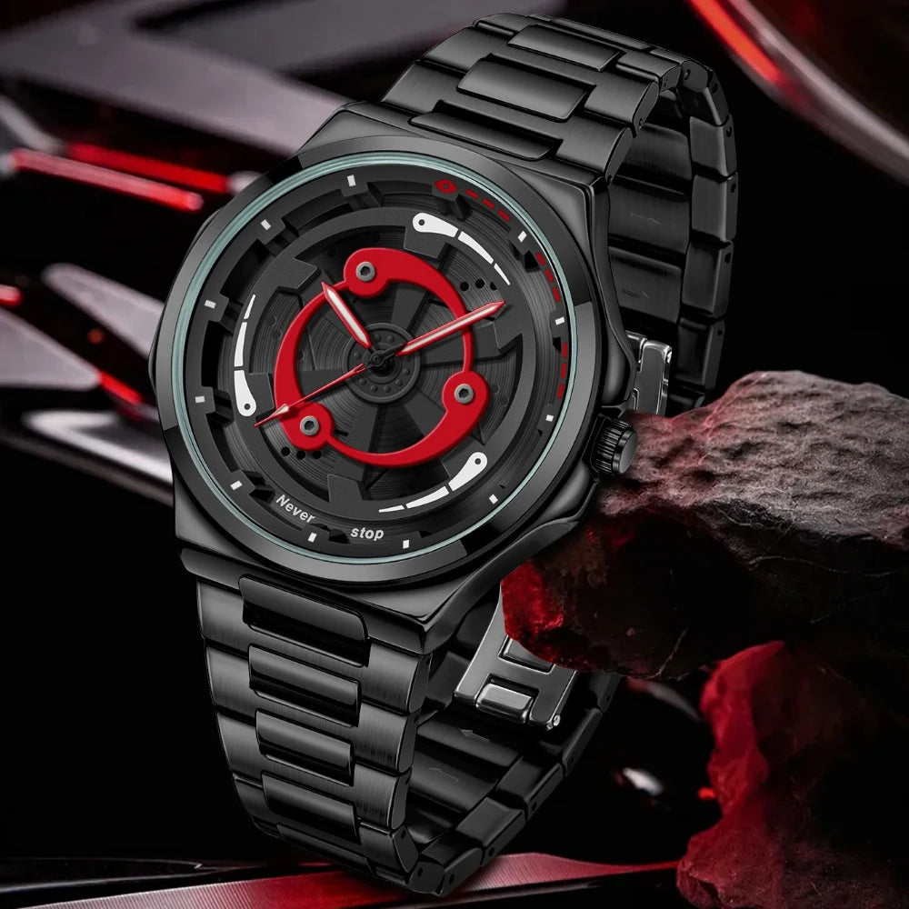 ساعه رجاليه بعجله دواره ثلاثيه الابعاد