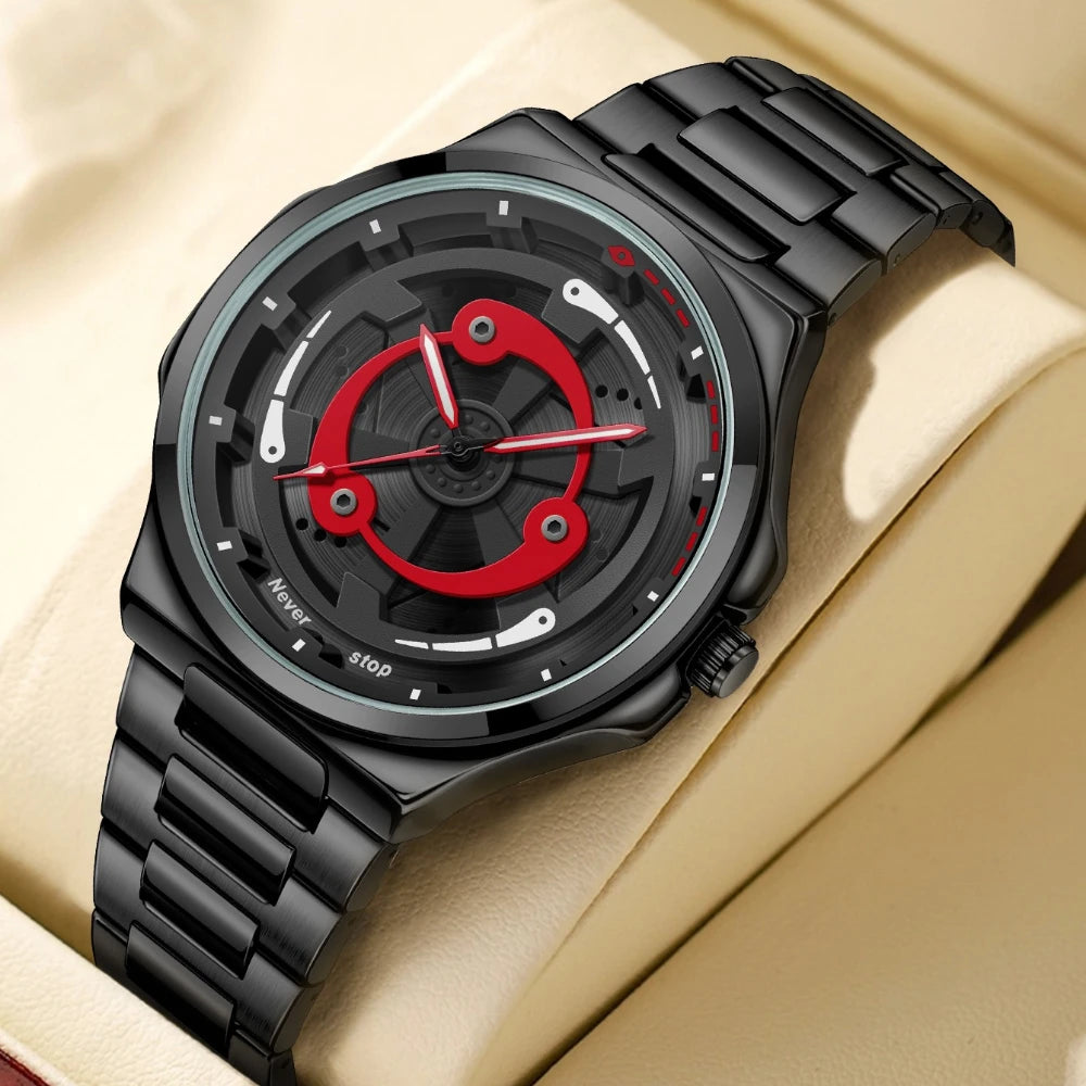 ساعه رجاليه بعجله دواره ثلاثيه الابعاد